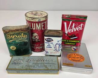 Lot 150 Vintage Assorted Tobacco and Household Tins Collection Inclu