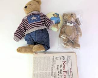 Lot 055 Boyds Bears Collectible Teddy Bears Set Like New With Tags a
