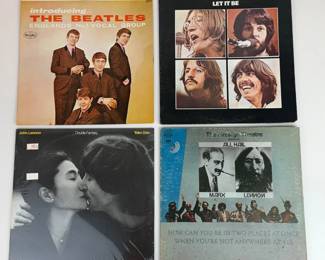 Lot 233 Beatles John Lennon Vinyl Record Lot Let It Be, Introducin