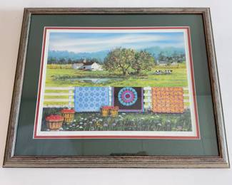 Lot 146 Diane Phalen Amish Roadside Market Signed Numbered Framed
