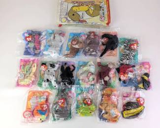 Lot 057 TY Beanie Babies McDonalds 2000 Collection Set of 18 Plush T