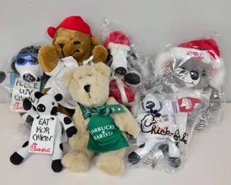 Lot 155 Vintage Toys From Eateries Such as Chick Fil A, Starbucks