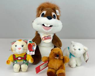 Lot 157 Plush Toys Bundle Featuring Cartoon Characters and Various A