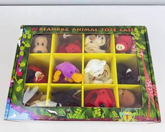 Lot 175 Ty Beanie Babies In My Beanbag Animal Tote Case Vintage