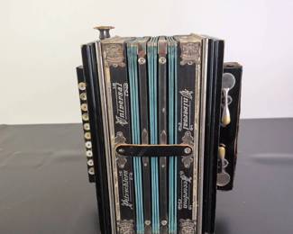 Lot 008 Authentic Antique Pitzschlers Universal Accordion Germany Di