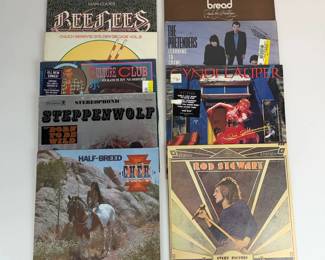 Lot 237 Vinyl Record Lot Bee Gees, Cyndi Lauper, Chuck Berry, Steppe