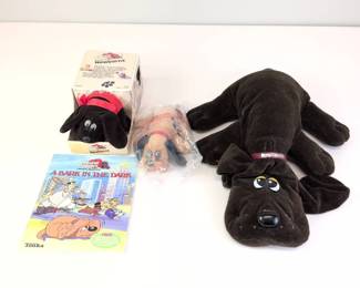 Lot 161 Tonka Pound Puppies Plush Dog Toys with Book A Bark in the