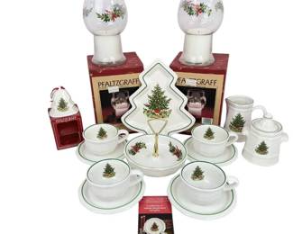Lot 066 Vintage Pfaltzgraff Christmas Heritage Holiday Entertainin