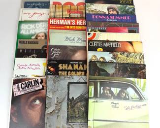 Lot 239 Vinyl Record Lot Led Zeppelin, Curtis Mayfield, Isaac Hayes,