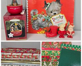 Lot 183 Vintage Christmas Holiday Collection Including Poochy the Ch