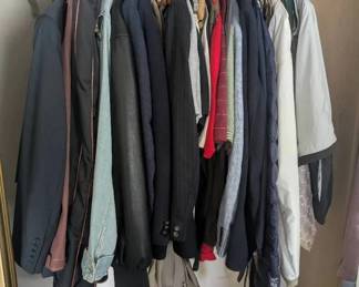 ARS201- Men's Outerwear & Clothing Closet Lot