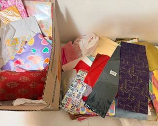 ARS255 - Mystery Lot of Craft Paper & Fabric