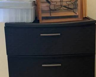 ARS123 - Plastic 4 Tier Dresser With Storage Containers 