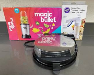 ARS202 - Pizzelles Maker, Magic Bullet, & Cookie Dough Dispenser 