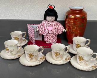 ARS236 - Shafford Tea Set, Japanese Doll, Kutani Vase