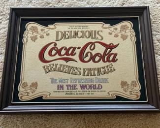 ARS001 - Vintage Framed Coca-Cola Collectible Mirror