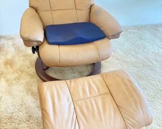 ARS031- Beige Reclining Chair With Footrest