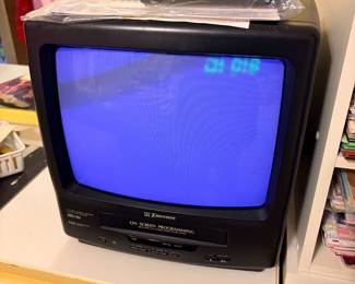 Vintage Emerson TV with Videocassette player $350 Has manuals and remote as well. Everything seems to function properly. Tape player works. Do not have antenna to hook up for regular tv. Located in Van Vleck