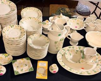 Vintage Metlox Sculptured Daisy Dish Set Priced individually
