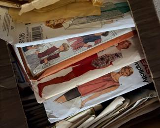 Fabric, ribbon, patterns & thread!