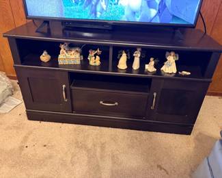 Dark Brown Entertainment Center Good condition with some small imperfections 46” x 17” x 24” tall  Must be able to move and load yourself