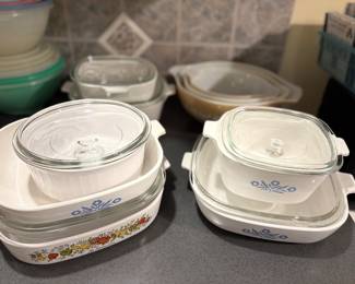 many Corningware pieces