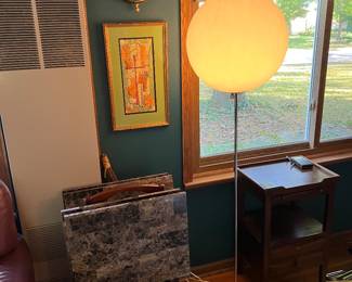 ball globe floor lamp