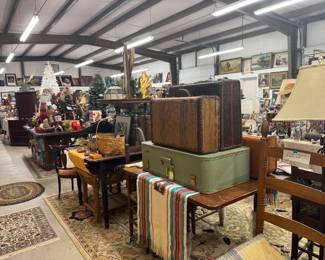 Vintage suitcase collection