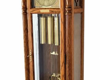 Grandfather clock on pure white