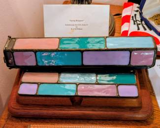 Handcrafted stained-glass kaleidoscope by San Antonio artist Bob McWilliam
