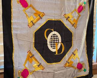 Christian Dior silk scarf 