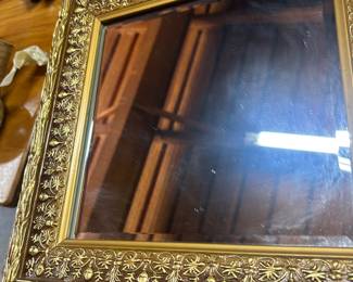 Giltwood and gesso small mirror 