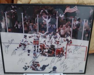 miracle on ice signed picture