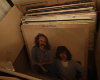 some of the boxes of records