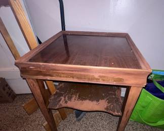 Small square table