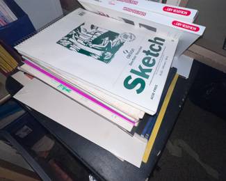 Art sketch, pads, and paper