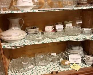 white glassware
