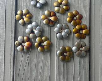 d Metal Flower Wall Art