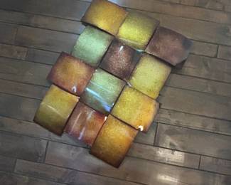 d Abstract Square Wall Art Piece