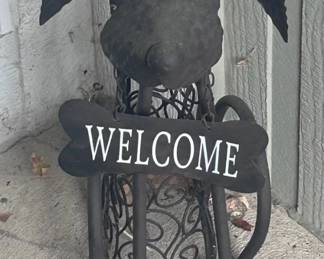 d Outdoor Dog Welcome Sign