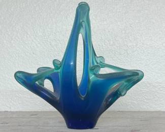 d Abstract Blue Art Piece