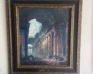 ar Old Temple Hubert Robert