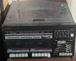 eFisher dual cassette deckstereo component