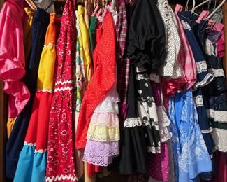 b Assortment of Colorful Womens Clothes