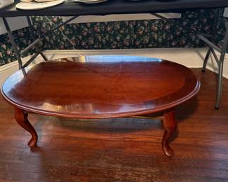  Mahogany  oval coffee table 