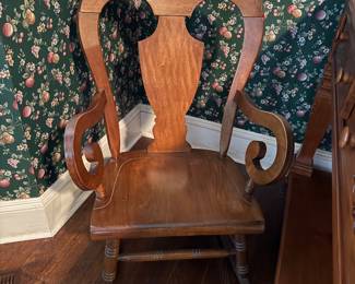 Antique solid wood rocking chair 