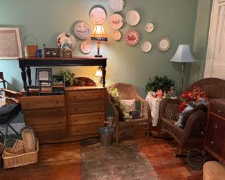 This classy lady had a plate wall way before plate walls were a thing!