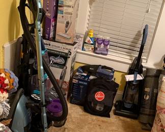 Vacuums and cleaners. Some new in box.