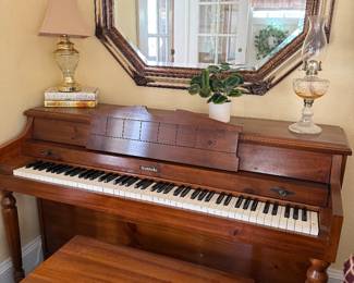 Beautiful Baldwin upright piano with bench. Barely played. Stunning!