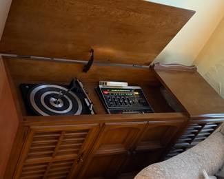 Zenith console stereo. Radio works great. Turntable and 8 track player not working. 